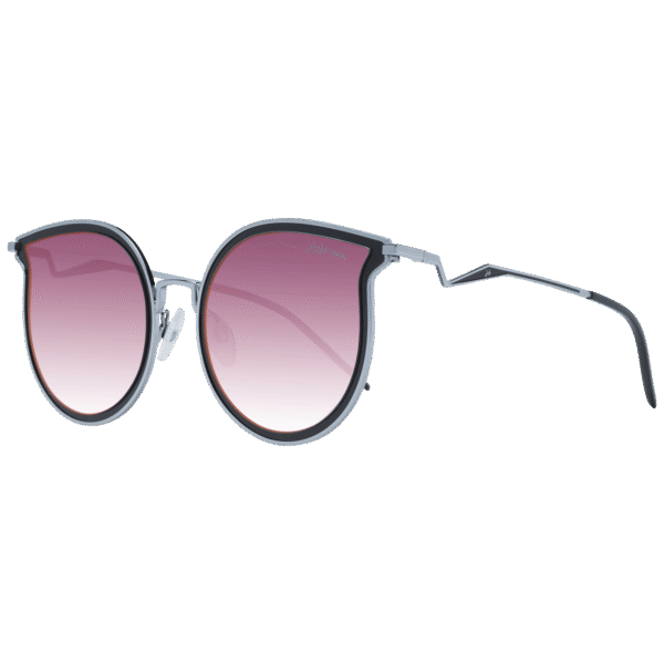Ana Hickmann Schmetterling Sonnenbrille HI3066T 5402A in Schwarz – 45° Seitenansicht