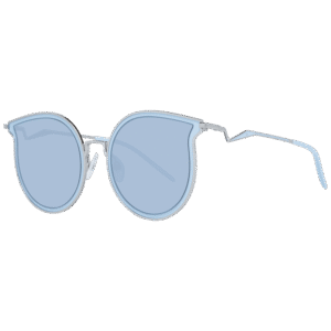 Ana Hickmann Katzenaugen Sonnenbrille HI3066T 5403A in Blau – 45° Seitenansicht