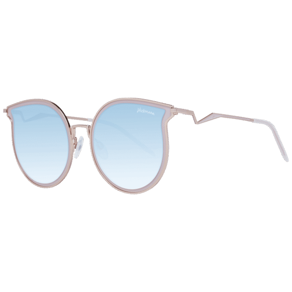 Ana Hickmann Katzenaugen Sonnenbrille HI3066T 5405A in Beige – 45° Seitenansicht