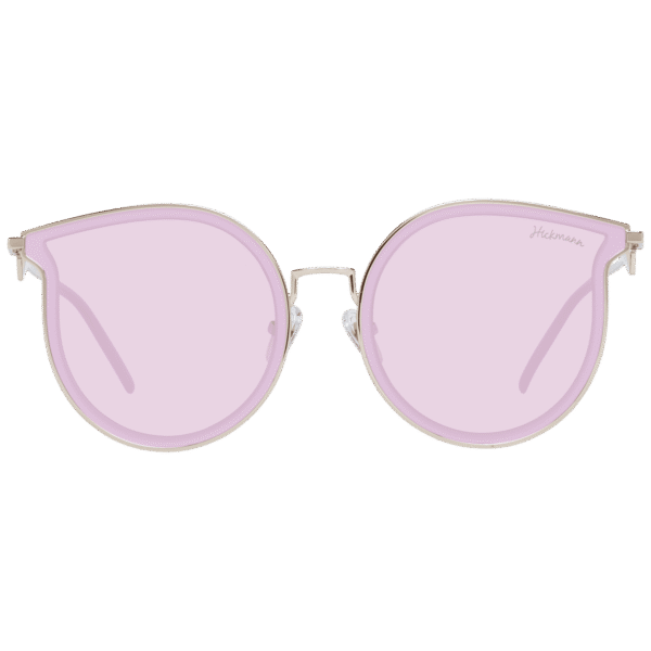 Ana Hickmann Sonnenbrille HI3066T 544BS – Frontansicht mit Metall Rahmen und Rosa Gläsern