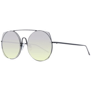 Ana Hickmann Rund Sonnenbrille HI3067 5609A in Schwarz – 45° Seitenansicht