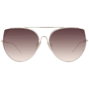 Ana Hickmann Sonnenbrille HI3068 5804A – Frontansicht mit Metall Rahmen und Braun Gläsern