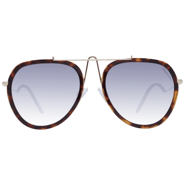 Ana Hickmann Sonnenbrille HI3070 58G21 – Frontansicht mit Metall Rahmen und Grau Gläsern