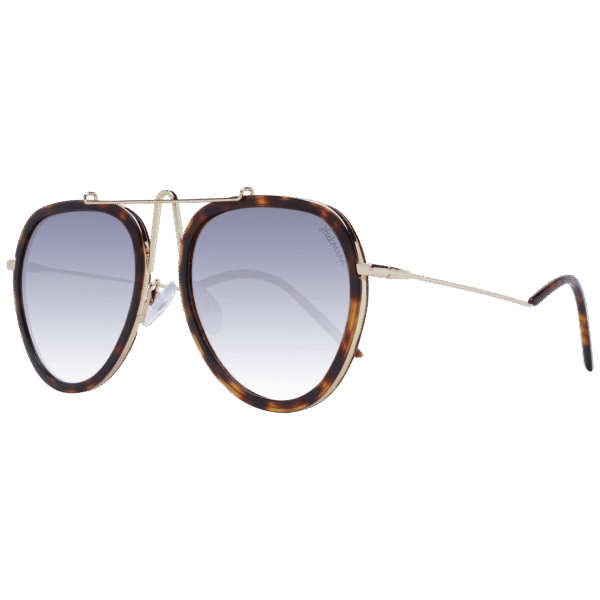 Ana Hickmann Pilotenbrille Sonnenbrille HI3070 58G21 in Braun – 45° Seitenansicht