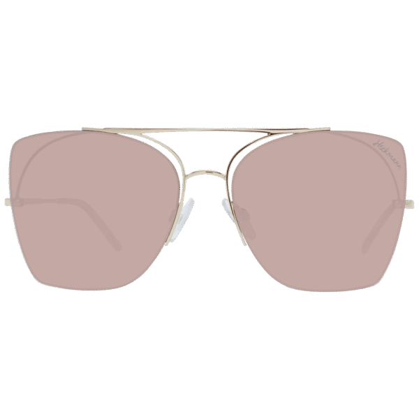 Ana Hickmann Sonnenbrille HI3075 5804D – Frontansicht mit Metall Rahmen und Braun Gläsern