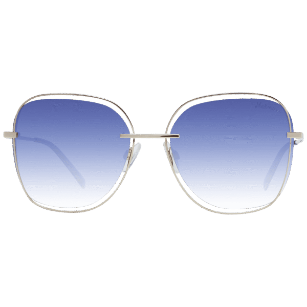 Ana Hickmann Sonnenbrille HI3077 5904E – Frontansicht mit Metall Rahmen und Blau Gläsern