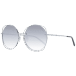 Ana Hickmann Rund Sonnenbrille HI3078 5703A in Silber – 45° Seitenansicht