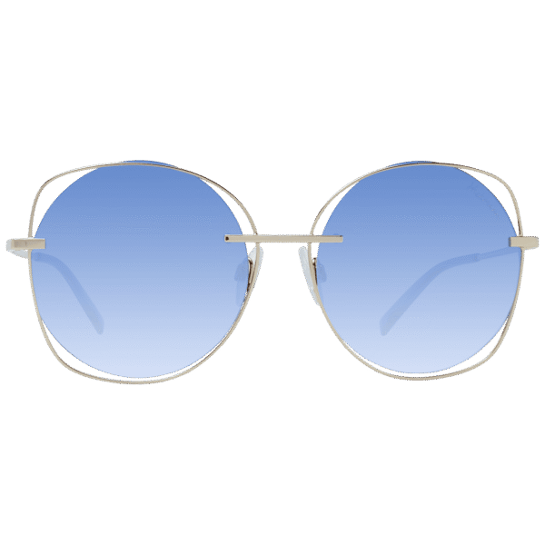 Ana Hickmann Sonnenbrille HI3078 5704E – Frontansicht mit Metall Rahmen und Blau Gläsern