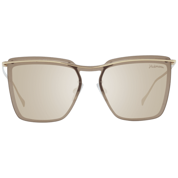 Ana Hickmann Sonnenbrille HI3081 13304B – Frontansicht mit Metall Rahmen und Braun Gläsern