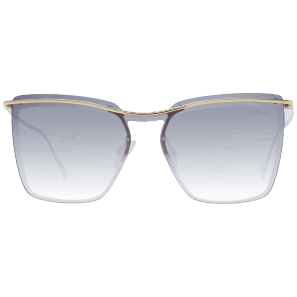 Ana Hickmann Sonnenbrille HI3081 13304C – Frontansicht mit Metall Rahmen und Braun Gläsern