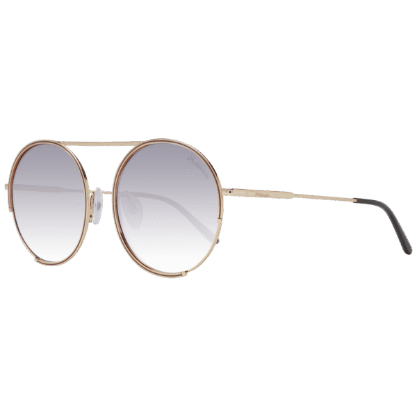 Ana Hickmann Rund Sonnenbrille HI3082 5401A in Gold – 45° Seitenansicht