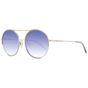 Ana Hickmann Rund Sonnenbrille HI3082 5406A in Gold – 45° Seitenansicht