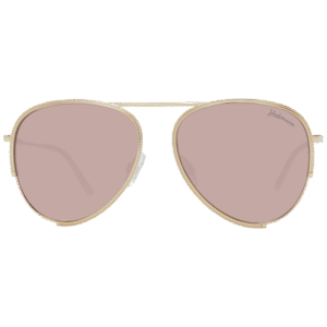 Ana Hickmann Sonnenbrille HI3083 5804A – Frontansicht mit Metall Rahmen und Burgunder Gläsern