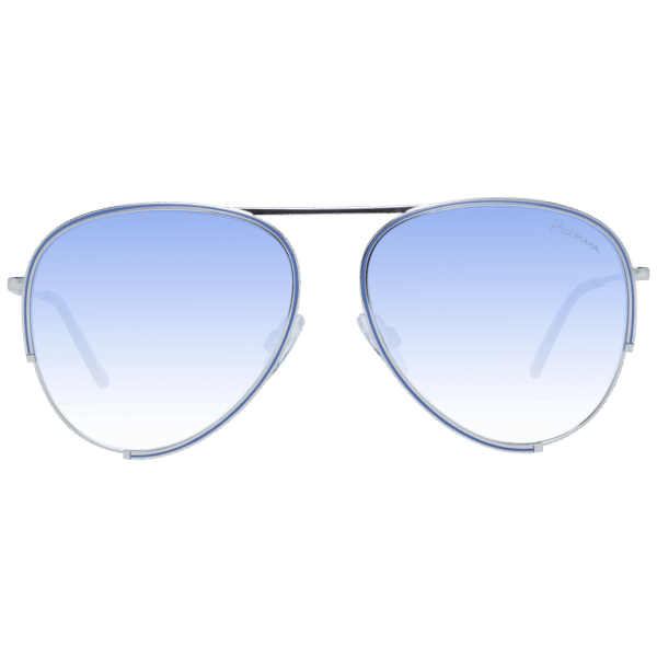 Ana Hickmann Sonnenbrille HI3083 5806A – Frontansicht mit Metall Rahmen und Blau Gläsern