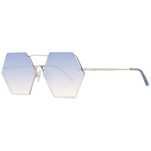 Ana Hickmann Quadrat Sonnenbrille HI3086 5904A in Gold – 45° Seitenansicht