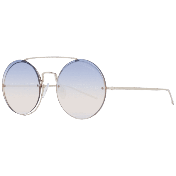 Ana Hickmann Rund Sonnenbrille HI3090 5404A in Gold – 45° Seitenansicht