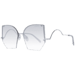 Ana Hickmann Quadrat Sonnenbrille HI3093 5903A in Silber – 45° Seitenansicht