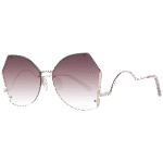 Ana Hickmann Schmetterling Sonnenbrille HI3094 6104A in Gold – 45° Seitenansicht