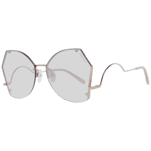 Ana Hickmann Quadrat Sonnenbrille HI3094 6105A in Gold – 45° Seitenansicht