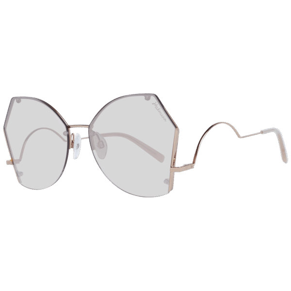 Ana Hickmann Quadrat Sonnenbrille HI3094 6105A in Gold – 45° Seitenansicht