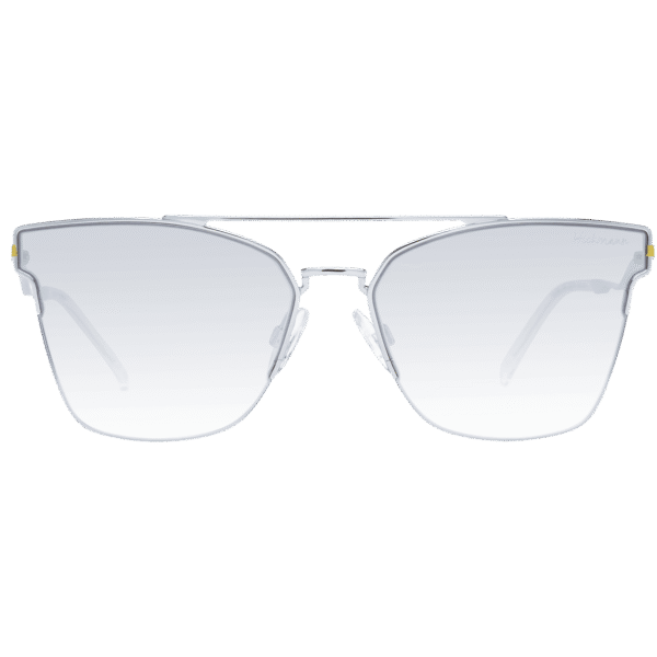 Ana Hickmann Sonnenbrille HI3095E 6003A – Frontansicht mit Metall Rahmen und Grau Gläsern