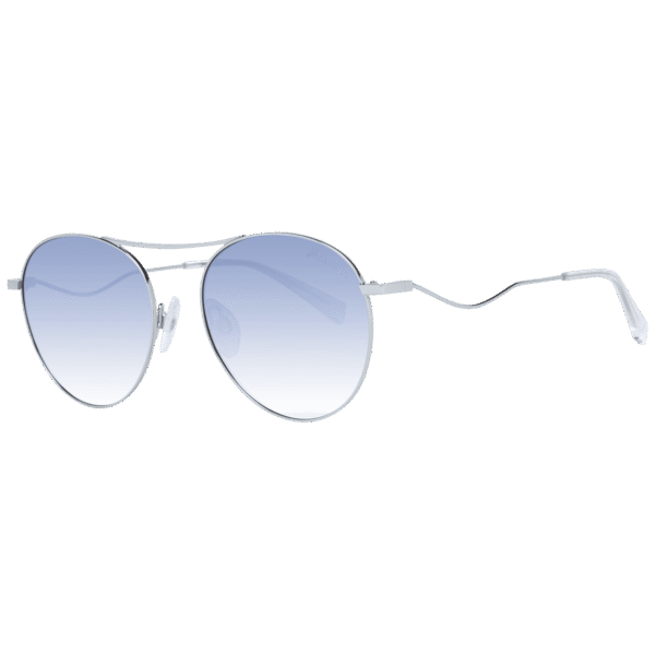 Ana Hickmann Rund Sonnenbrille HI3104 5303A in Silber – 45° Seitenansicht
