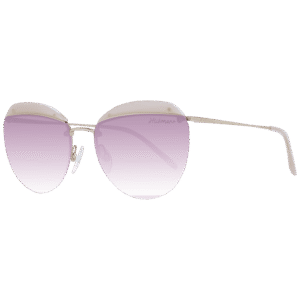Ana Hickmann Rund Sonnenbrille HI3108 57E01 in Beige – 45° Seitenansicht