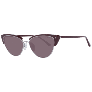 Ana Hickmann Katzenaugen Sonnenbrille HI3113 55D01 in Burgunder – 45° Seitenansicht