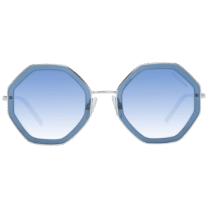 Ana Hickmann Sonnenbrille HI3115 5704B – Frontansicht mit Metall Rahmen und Blau Gläsern