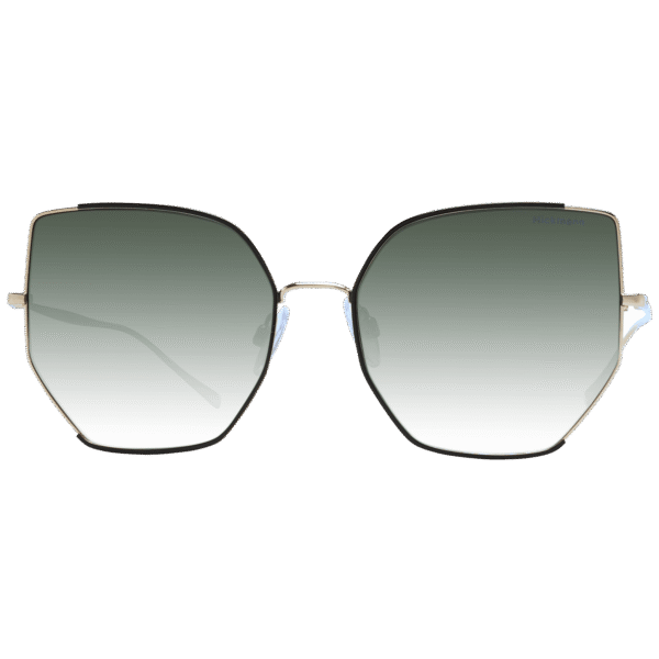 Ana Hickmann Sonnenbrille HI3163 5309A – Frontansicht mit Metall Rahmen und Grün Gläsern