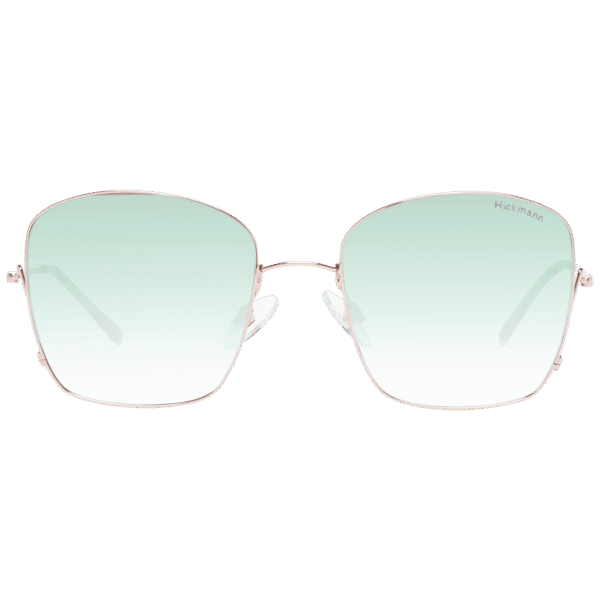Ana Hickmann Sonnenbrille HI3164 5212A – Frontansicht mit Metall Rahmen und Grün Gläsern