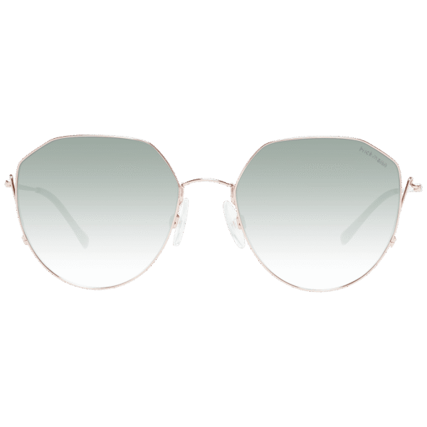 Ana Hickmann Sonnenbrille HI3165 5312A – Frontansicht mit Metall Rahmen und Grün Gläsern