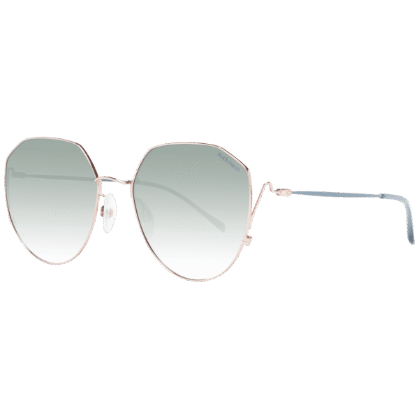 Ana Hickmann Rund Sonnenbrille HI3165 5312A in Rosé Gold – 45° Seitenansicht