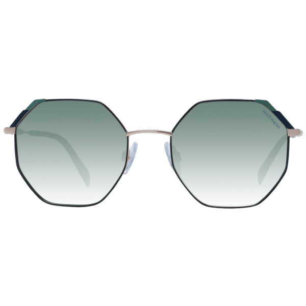 Ana Hickmann Sonnenbrille HI3168 5409A – Frontansicht mit Metall Rahmen und Grün Gläsern