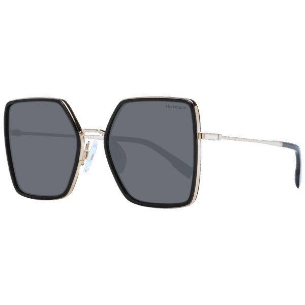 Ana Hickmann Quadrat Sonnenbrille HI3171 56A01 in Schwarz – 45° Seitenansicht