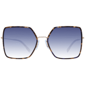 Ana Hickmann Sonnenbrille HI3171 56G21 – Frontansicht mit Metall Rahmen und Blau Gläsern