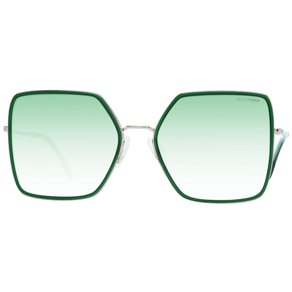 Ana Hickmann Sonnenbrille HI3171 56H01 – Frontansicht mit Metall Rahmen und Grün Gläsern