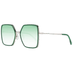 Ana Hickmann Quadrat Sonnenbrille HI3171 56H01 in Grün – 45° Seitenansicht