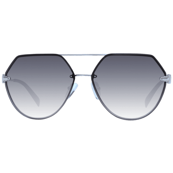 Ana Hickmann Sonnenbrille HI3180 6303B – Frontansicht mit Metall Rahmen und Grau Gläsern