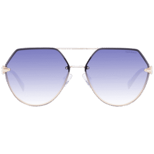 Ana Hickmann Sonnenbrille HI3180 6304A – Frontansicht mit Metall Rahmen und Blau Gläsern