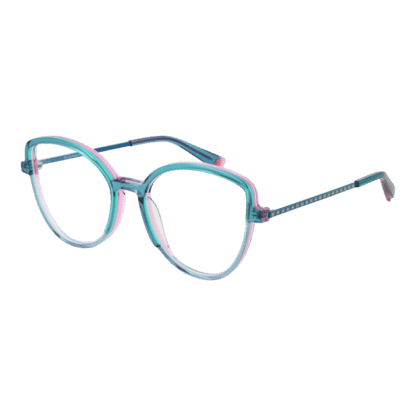 Ana Hickmann Brille HI6265 54H01 – 45° Seitenansicht Ana Hickmann )} Brille HI6265 54H01 in Türkis