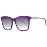 Ana Hickmann Quadrat Sonnenbrille HI9057 53D02 in Lila – 45° Seitenansicht