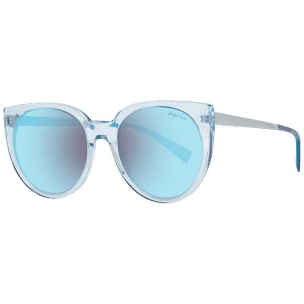 Ana Hickmann Sonnenbrille HI9060 56T03 – 45° Seitenansicht Ana Hickmann Rund Sonnenbrille HI9060 56T03 in Grün – 45° Seitenansicht