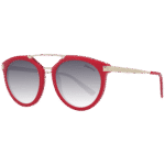 Ana Hickmann Rund Sonnenbrille HI9061 53D01 in Rot – 45° Seitenansicht