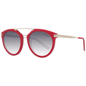 Ana Hickmann Rund Sonnenbrille HI9061 53D01 in Rot – 45° Seitenansicht