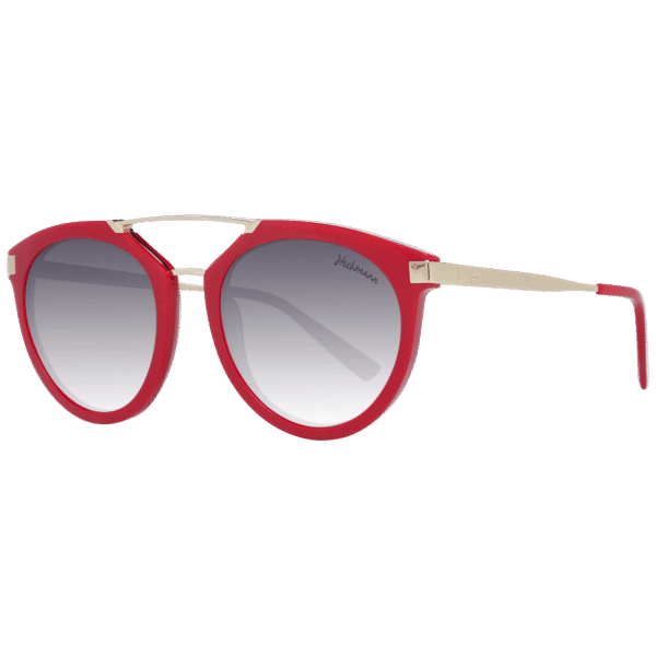 Ana Hickmann Rund Sonnenbrille HI9061 53D01 in Rot – 45° Seitenansicht
