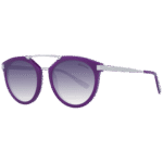 Ana Hickmann Rund Sonnenbrille HI9061 53D03 in Lila – 45° Seitenansicht
