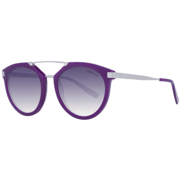 Ana Hickmann Rund Sonnenbrille HI9061 53D03 in Lila – 45° Seitenansicht