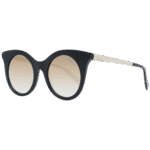 Ana Hickmann Schmetterling Sonnenbrille HI9063 4901S in Schwarz – 45° Seitenansicht