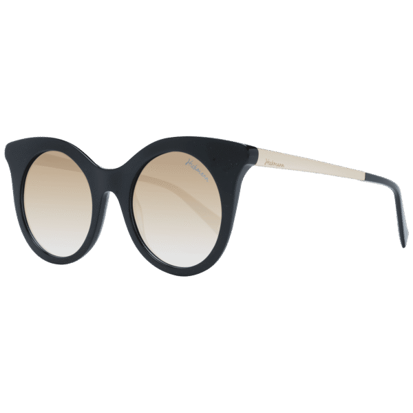 Ana Hickmann Schmetterling Sonnenbrille HI9063 4901S in Schwarz – 45° Seitenansicht